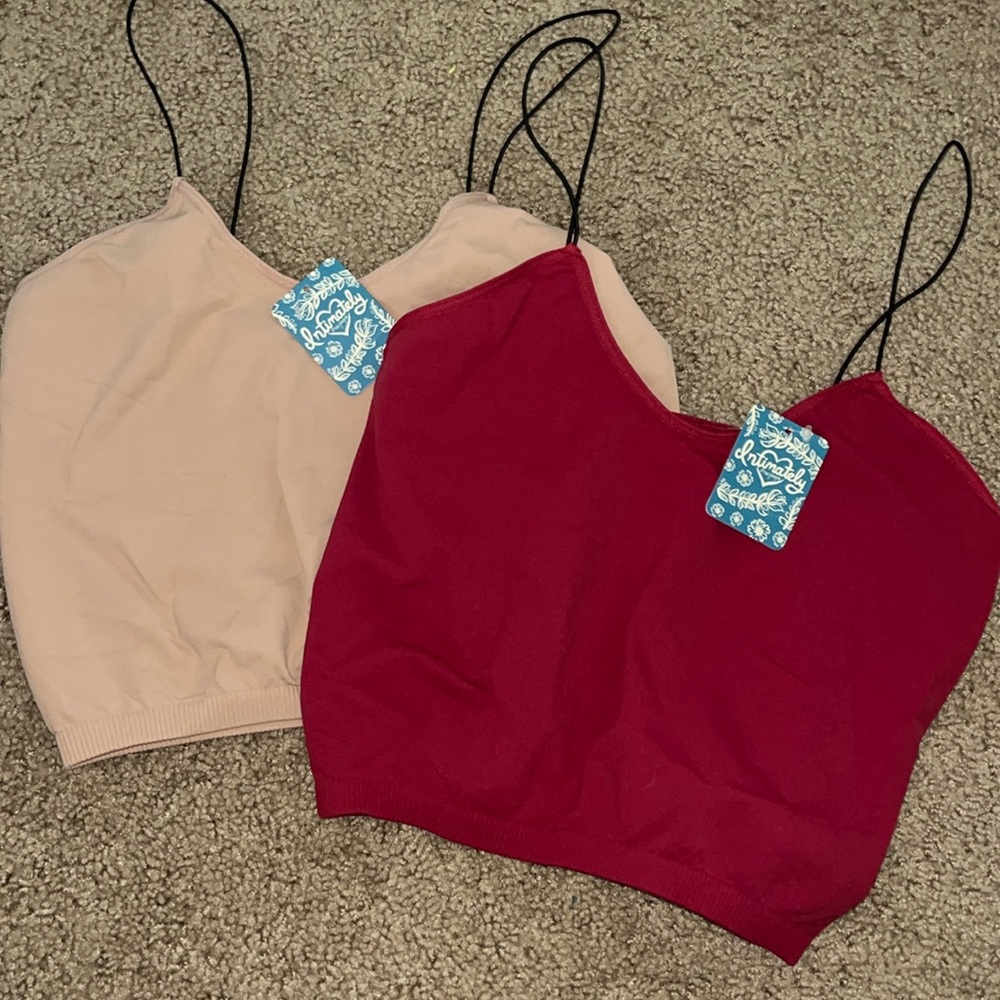 Women's Double Pack Seamless Camisoles - Blush & Berry